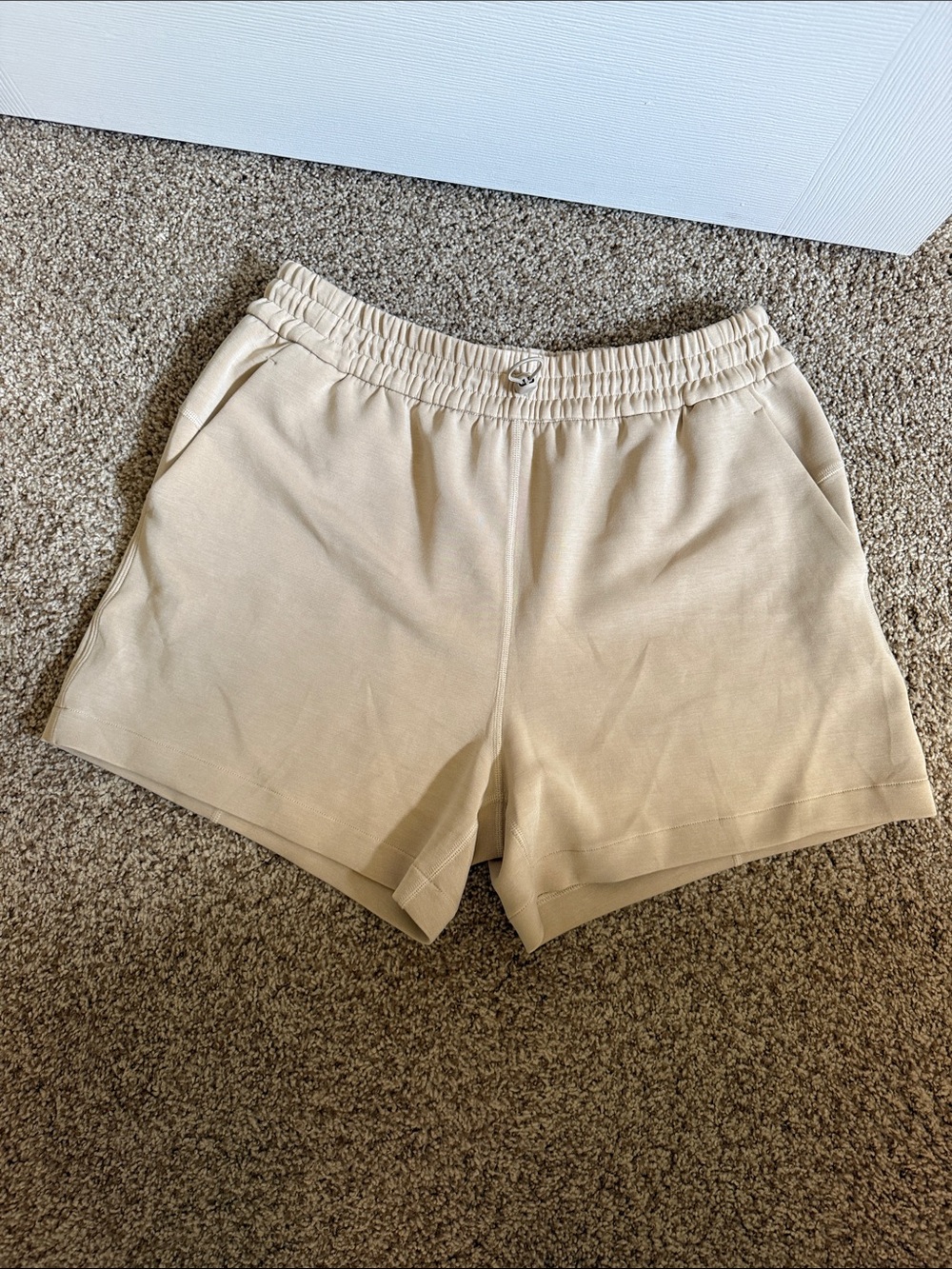 🍋Women’s Cream Elastic-Waist Casual Shorts
